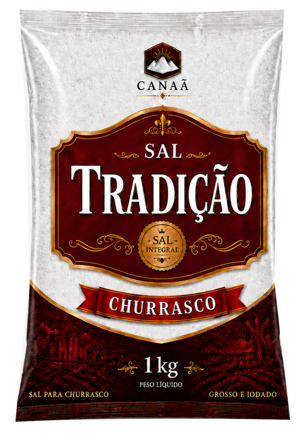 Embalagem oficial do Sal Tradição Churrasco de 1 kg