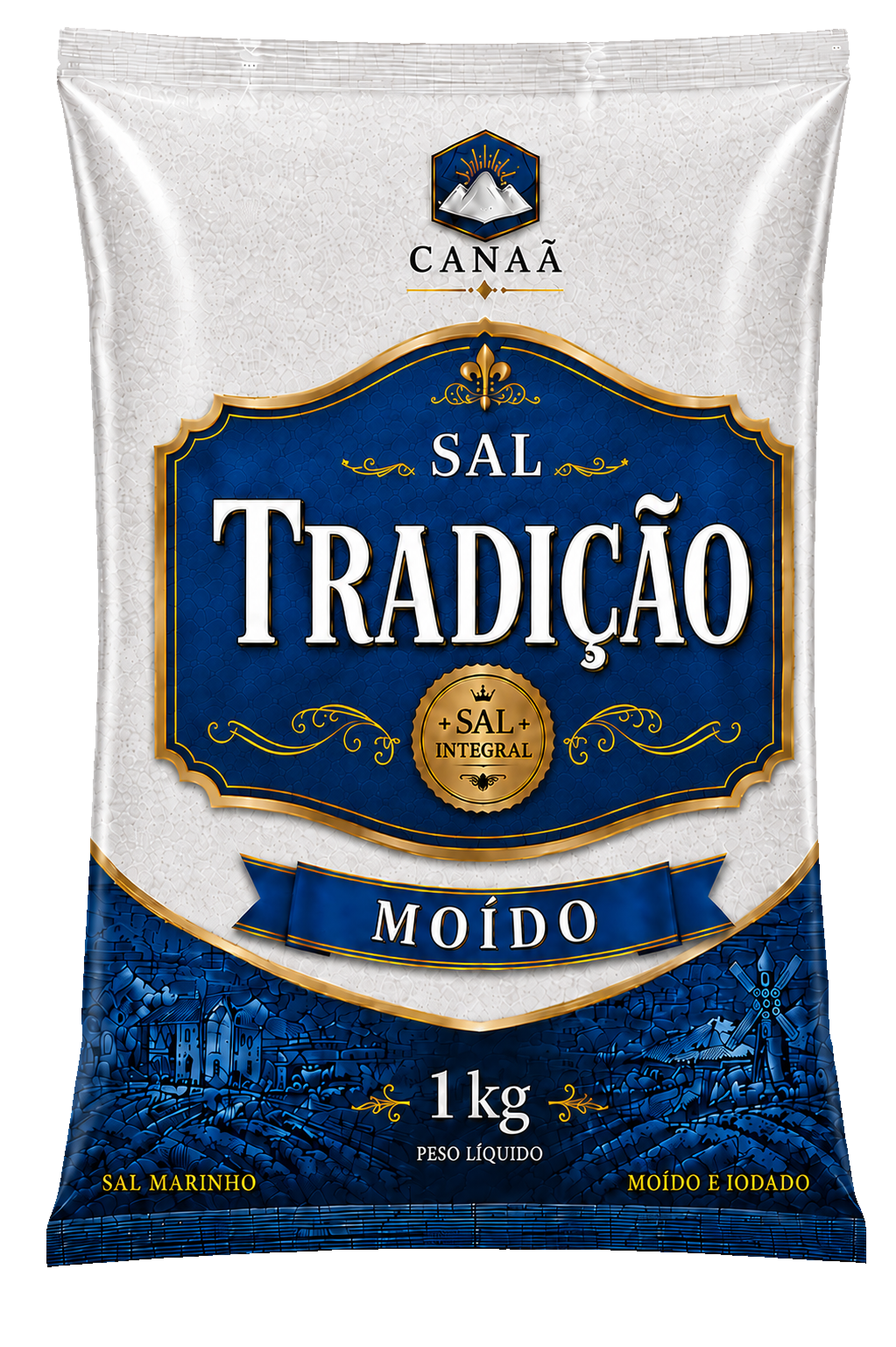 Embalagem oficial do Sal Tradição Moído de 1 kg